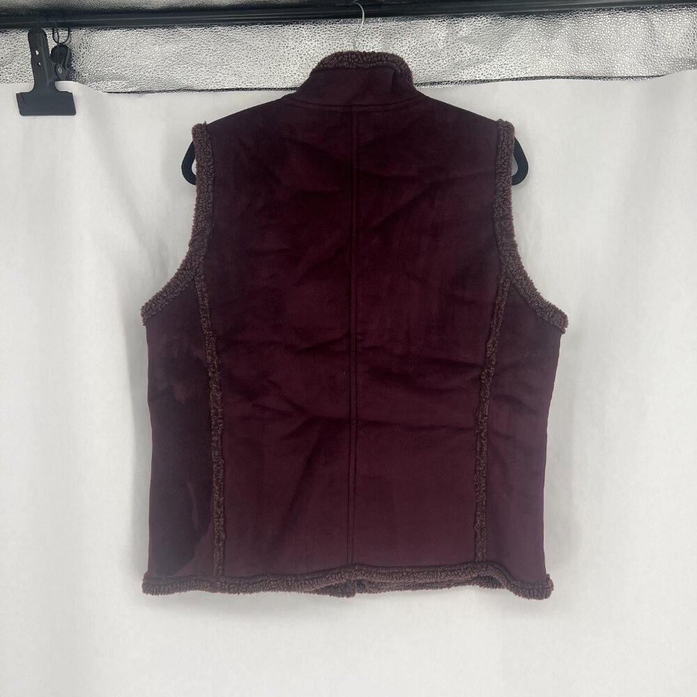 LL Bean Vintage Womens Sherpa Vest Size L - Picture 4 of 12